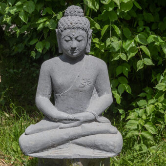 G60-2236 Sitzender Buddha, Lavastein, 60cm, 50kg