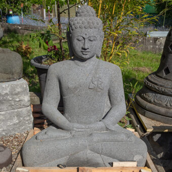 H100-2271 Sitzender Buddha, Lavastein, 100cm, 250kg
