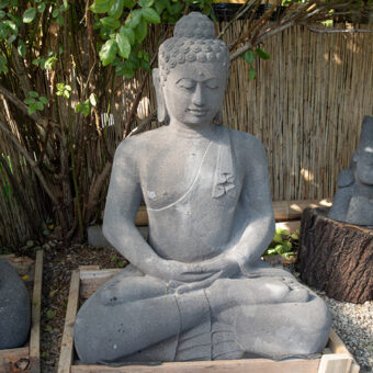H100-2272 Sitzender Buddha, Lavastein, 100cm, 250kg