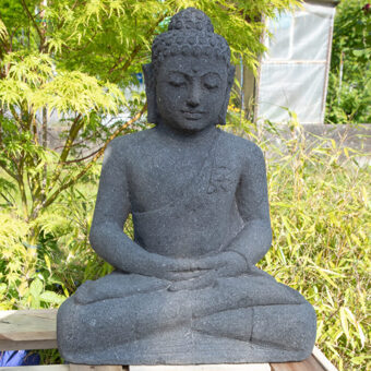 H50-2212 Sitzender Buddha, Lavastein, 50cm, 30kg