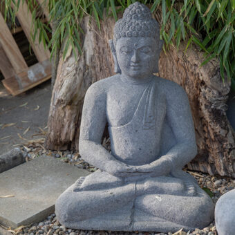 H60-2219 Sitzender Buddha, Lavastein, 60cm, 50kg