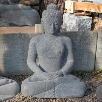 H70-2245 Sitzender Buddha, Lavastein, 70cm, 70kg