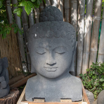 HK100-2286 Buddha Kopf, Lavastein, 100cm, 350kg