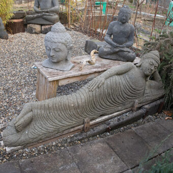 HL200B-1804 Liegender Buddha (Devi) Greenstone, 200cm, 300kg