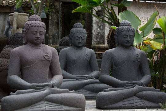 Verkauf von Lavastein-Buddhafiguren 